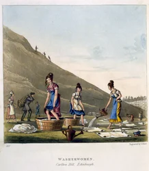 Blanchisseuses, Calton Hill, Édimbourg, de 